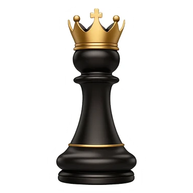 black chess piece, bishop piece sticker