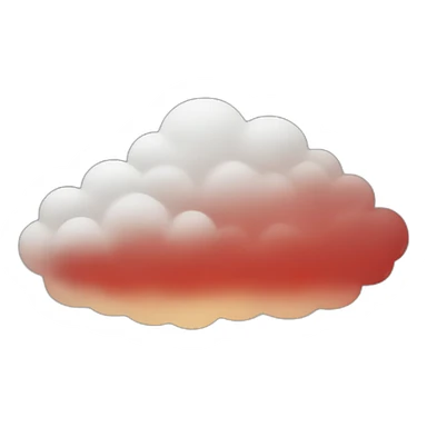 red cloud sticker