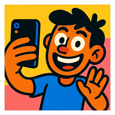 Selfie sticker
