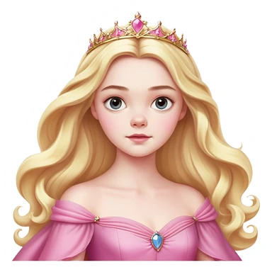 Elle fanning as princess Aurora in Maleficent sticker