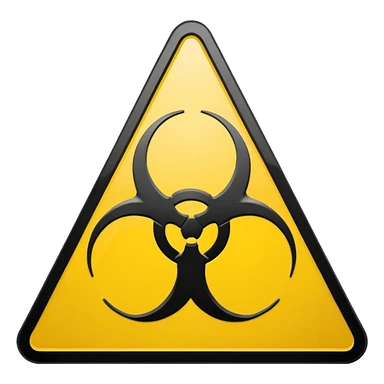 Biohazard sticker