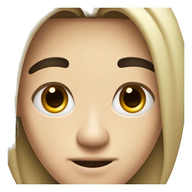 man with a nostril piercing, light skin, fluffy black hair, and hazel eyes. also has an anti-eyebrow piercing. sticker