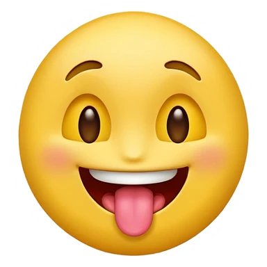 sticking out your tongue emoji sticker