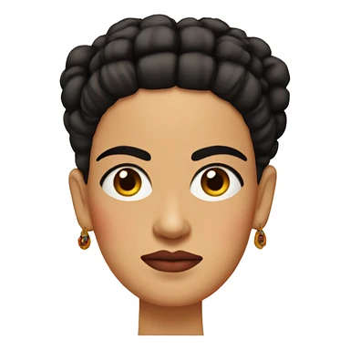 Frida Khalo with unibrow sticker