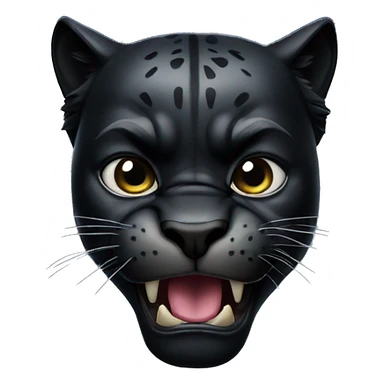 Black panther animal, full body, angry  sticker