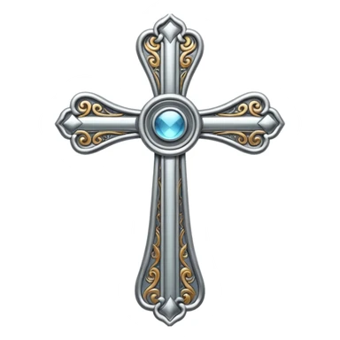 metal elegant cross sticker