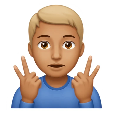 Non il doit tirer ses joue vert l’extérieur avec ses doits sticker