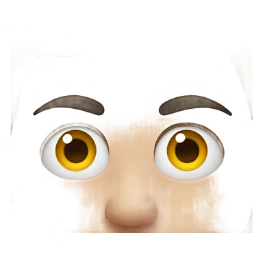 Eyebrow up with confusion emoji   sticker
