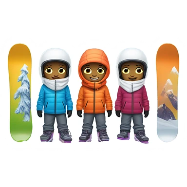 Frozen snowboarders  sticker