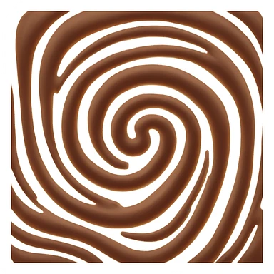 Chocolate swirl sticker