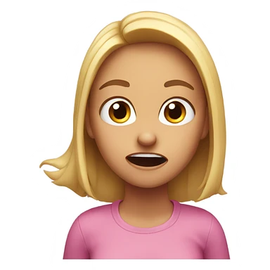 girl freaking out sticker