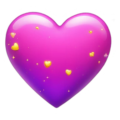 pink-and-purple-heart-with-yellow-sparkles sticker