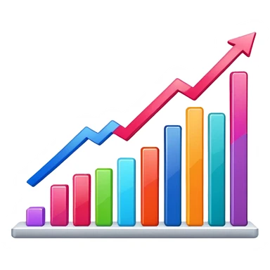 grafico de barras descendente sticker