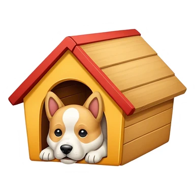 Doghouse no dog  sticker