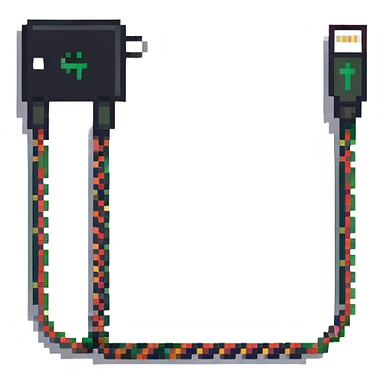 Charging cable frayed and sparking sticker