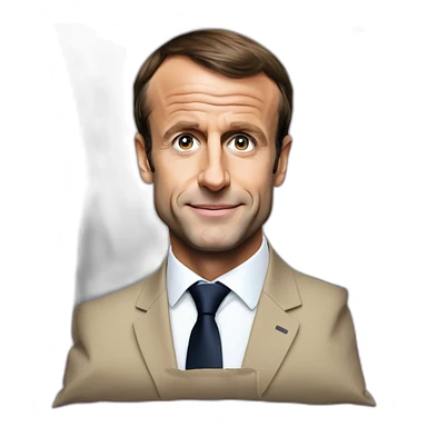 emmanuel macron dans une bagnole sticker