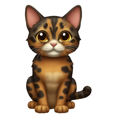 Tortoiseshell Cat Full Body sticker