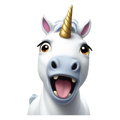 unicorn freaking out sticker