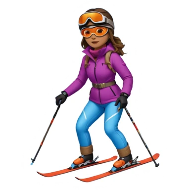 Woman Ski, Backgroundatterhorn sticker