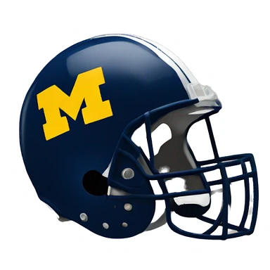 University of Michigan football helmet in a dump  sticker
