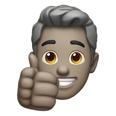 Rocky thumps up sticker