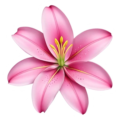 lilly flower pink sticker
