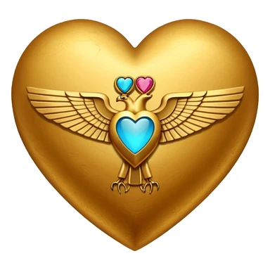 
heart and Egypt sticker