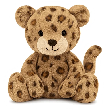 cute baby jaguar jellycat plushie sticker