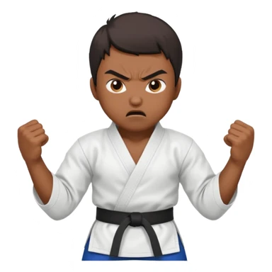 angry karater sticker