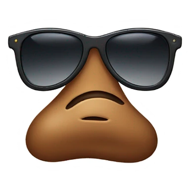 Poop wearing sunglasses  sticker