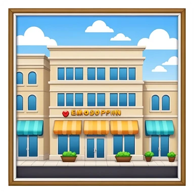 shopping center sticker