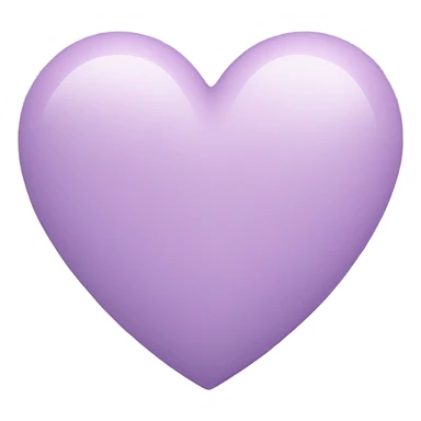 Pastel Purple Heart sticker