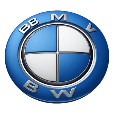 bmw text logo sticker