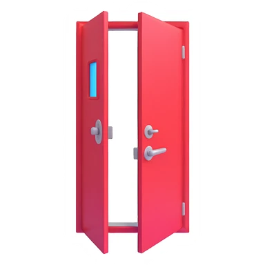 door being unlocked sticker