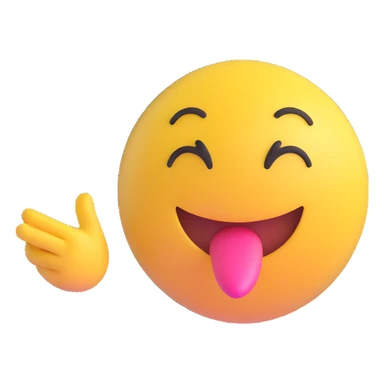 3D smiley emoji, round shape, in love, blowing a kiss, no body sticker
