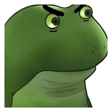 A black pope sticker