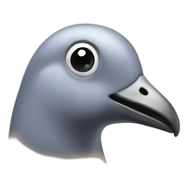 Pigeon made of wood sticker