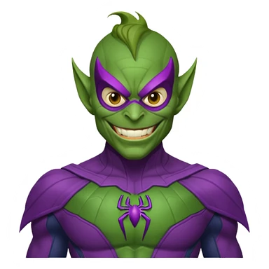 Green goblin classic Spiderman  sticker