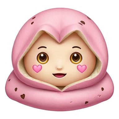 pink hearts burrito valentine hearteyes face cute kawaii niche  sticker