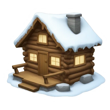 Snow cabin  sticker