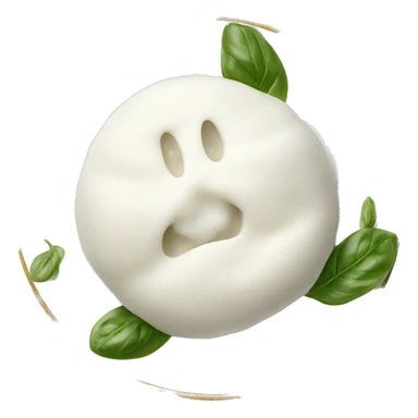 Mozzarella Buratta  on a plate  sticker