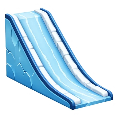 snow jump ramp from top view sticker