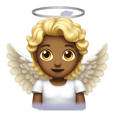 Angel with wings  sticker