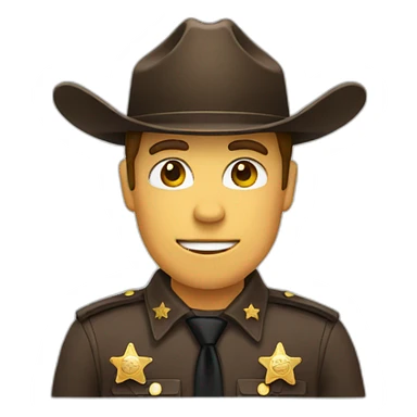 sheriff badge sticker