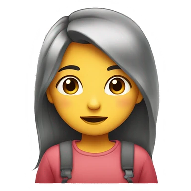 Shy girl and she is in love  sticker