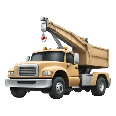 Tan flat bed tow truck sticker