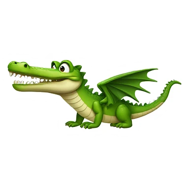 Crocodile with wings sticker