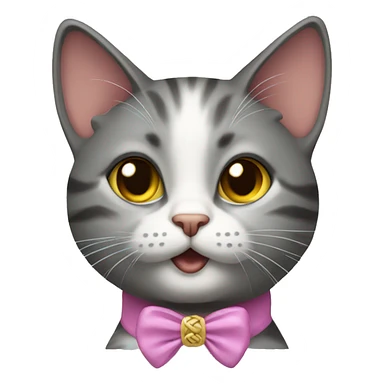 Coquette cat sticker