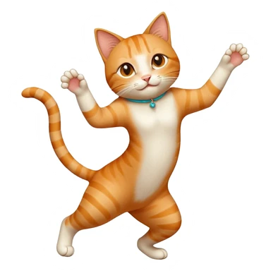 Un gato bailando sticker