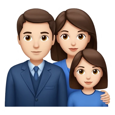 Un trouple deux hommes une femme brune sticker